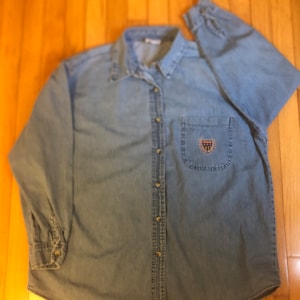 Vintage Denim Button-down Shirt