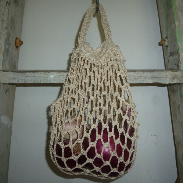 French Style Mini Market String Bag for Display in Your Country Kitchen