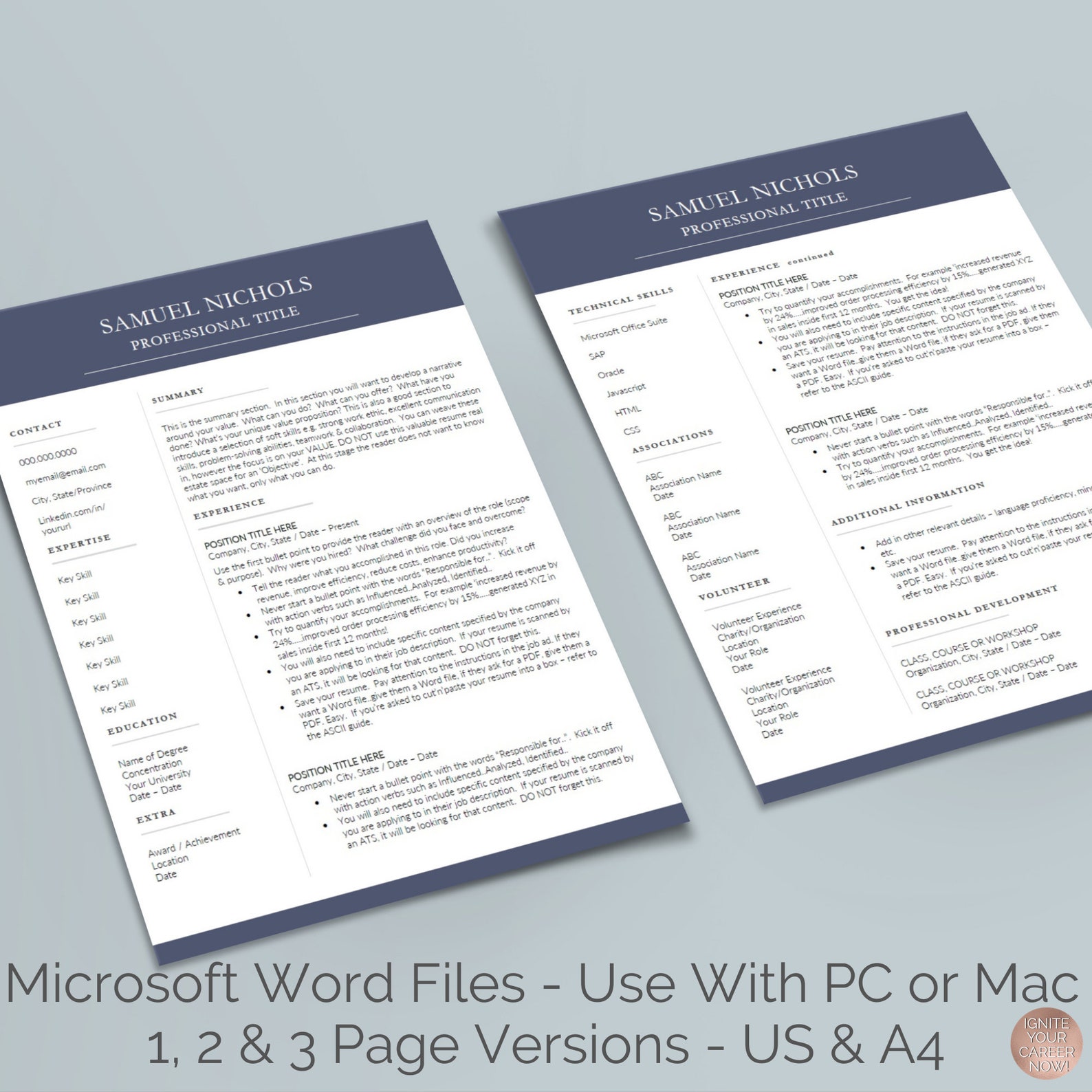 Executive C Suite Resume Template - Il 1588xN.3057325385 Shcu 