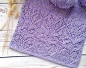 Lightweight Lace Silk Knit Scarf - Lilac Wool Knit Shawl - Fancy Women 39 s Scarf - Spring Bridal Shawl - Winter Knit Wrap - Warm Soft Scarf