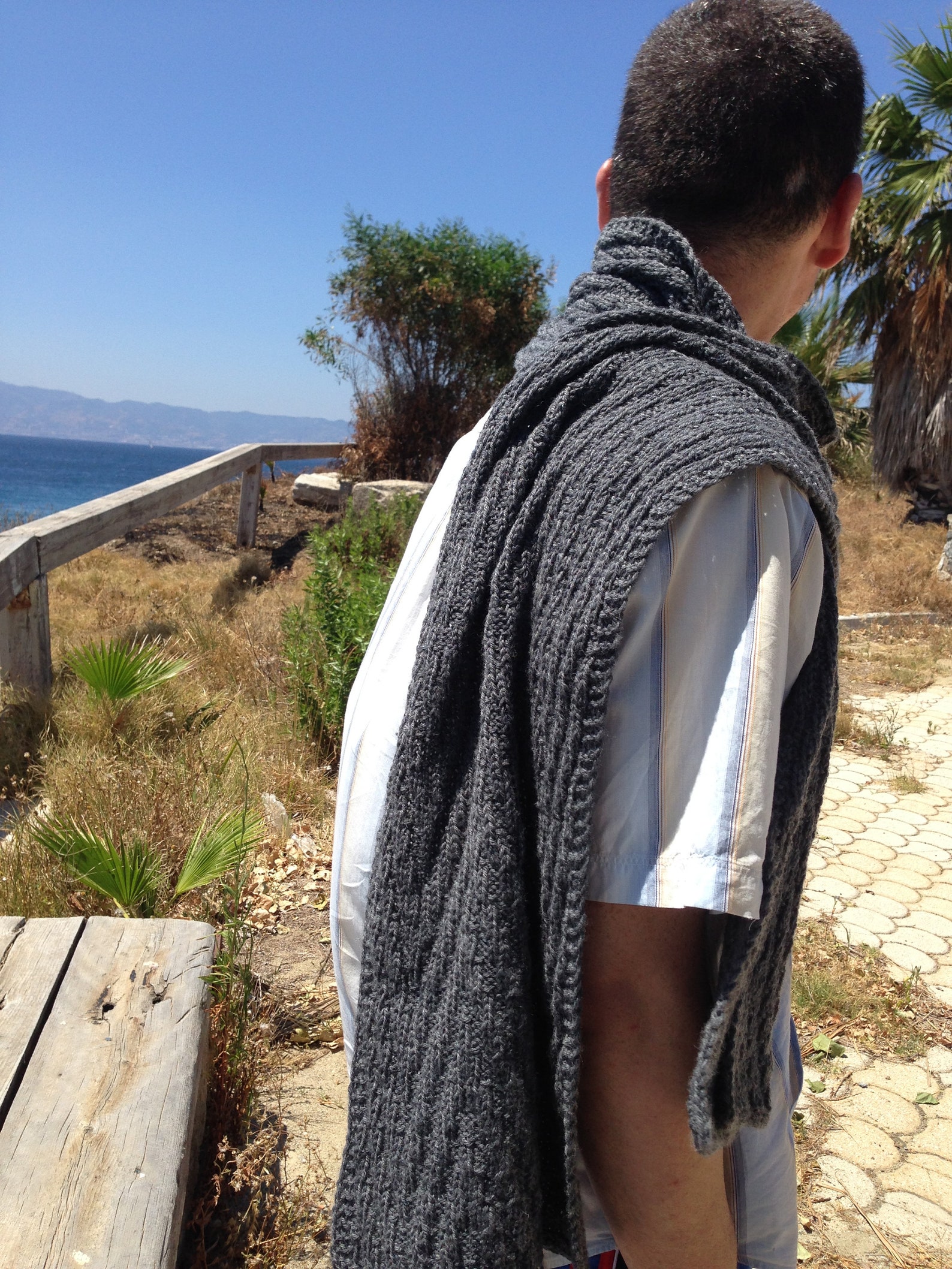 Pattern Knit Scarf PDF Men Scarf Pattern Winter Scarf Gift - Etsy