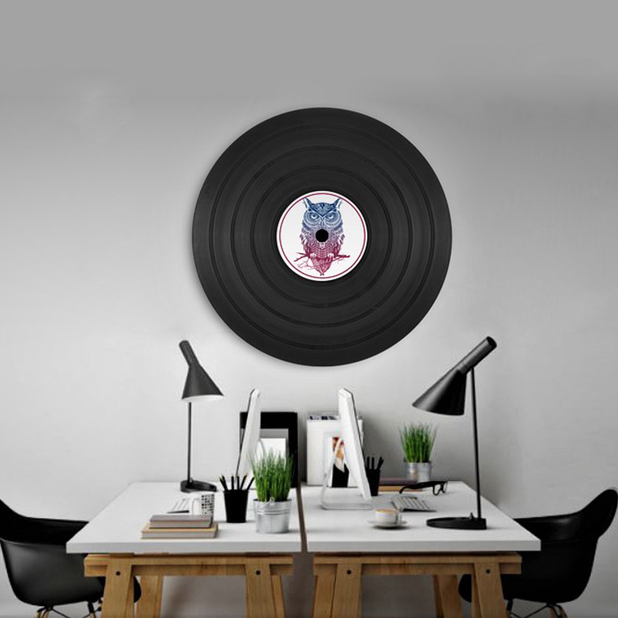 Disque Vinyl Géant Personnalisable Décoratif