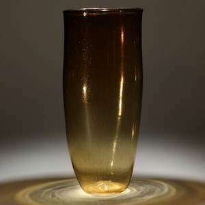 gold aventurine flat vase