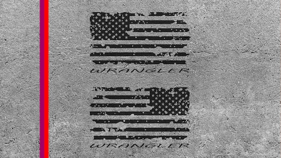 Download Distressed American Flag Svg File Wrangler Cut File For Etsy