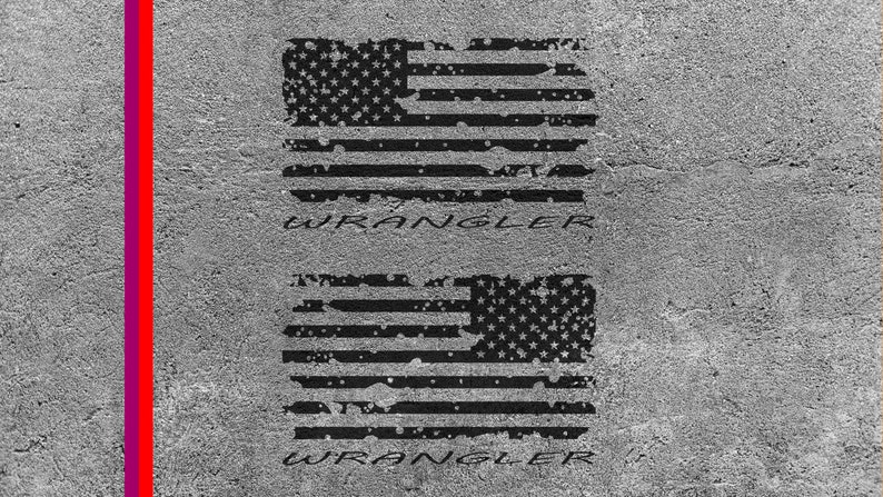 Download Distressed American Flag SVG File Wrangler Cut File For | Etsy