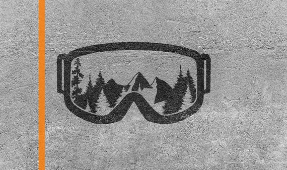 Download Svg File Mountain Snow Goggles Adventure Cut Files For Etsy