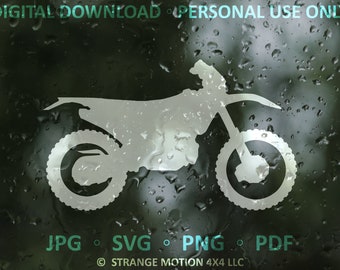 Dirt Bike SVG File, Laser File, Laser Cut File, svg, Motocross Clipart, Bikes, Dirt Bike Clipart, Dirtbike Clipart, Mountain Bike Vector