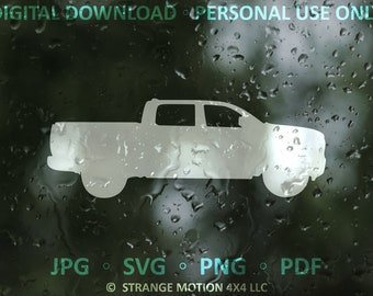Truck SVG File For Ram, Laser File, Laser Cut File, svg, Truck Clipart, Laser svg File, Accessories For Cars, Clipart, Truck Outline