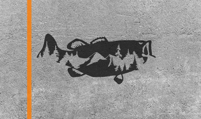 Download SVG File Bass Clip Art Fish Digital Cut Files For Cricut ...
