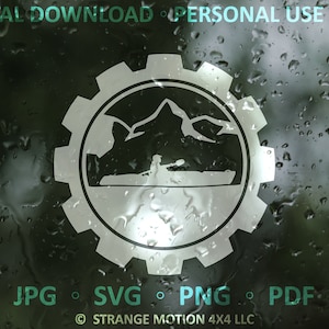 Kayak SVG File, Mountain SVG, Laser File, Laser Cut File, svg, Outdoor Laser svg File, Adventure SVG, Outdoor svg, Adventure Clipart