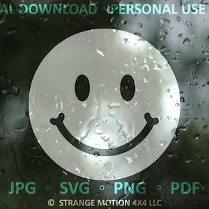 Smiley Face SVG File, Clipart, Happy Face, Laser File, Laser Cut File, svg, Laser svg File, Smile SVG, Emoji SVG, Decal Cut File, Joy