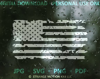 Distressed American Flag SVG File, Laser File, Laser Cut File, svg, USA Flag Clipart, Flags, Flag Vector Image, American Flag Stencil