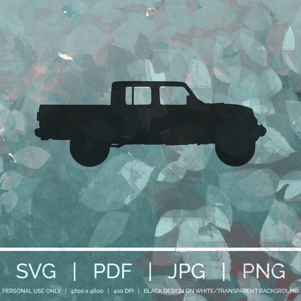 Gladiator SVG | SVG of Gladiator Silhouette | Truck Clip Art | JT Vector Image | Gladiator Cut File | Offroad Clipart | 79