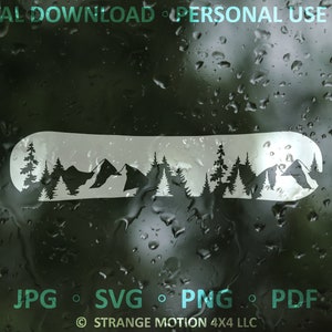 Fichier SVG snowboard, montagne SVG, hiver svg, aventure, fichier laser, fichier découpé au laser, svg, fichier laser svg, clipart, fichier de coupe décalcomanie, CO