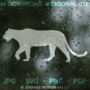 Arquivo Cougar SVG, Mountain Lion SVG, Puma SVG, Arquivo Laser, Arquivo Corte a Laser, svg, Arquivo Laser svg, Animal svg, Mountain svg, Animal Clipart