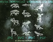 Mountain Animal SVG Bundle, Mountain SVG, Accessories For Cars, Vector Image, Adventure Clipart, Outdoor Laser svg File, Adventure SVG