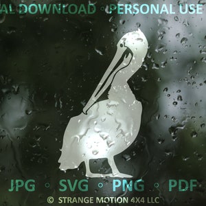 Pelikan SVG-Datei, Pelikan Clipart, Abenteuer svg, Laser-Datei, Laser Cut-Datei, svg, Outdoor-Vektorgrafik, Tier SVG, Vogel SVG, Decal Cut-Datei