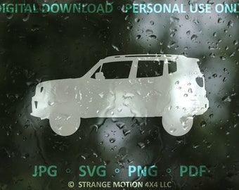 SVG File For BU suv, Laser File, Laser Cut File, svg, Silhouette SVG, Vehicle suv Clipart, Accessories For Cars, Offroad Clipart, 4x4