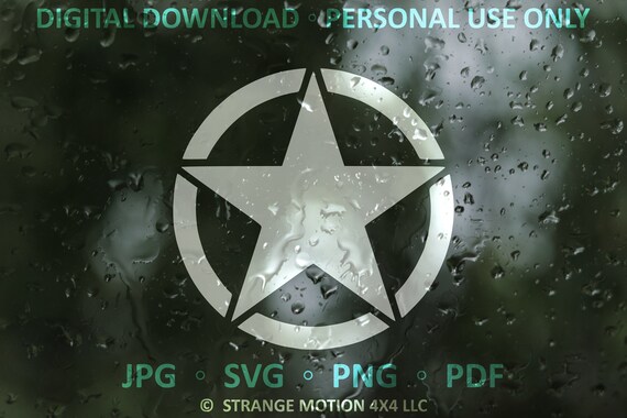 Army Star SVG, Laser File, Laser Cut File, svg, Travel, Military, Clipart, Patriotic SVG, Star SVG, Laser svg File, png, jpg, pdf, us