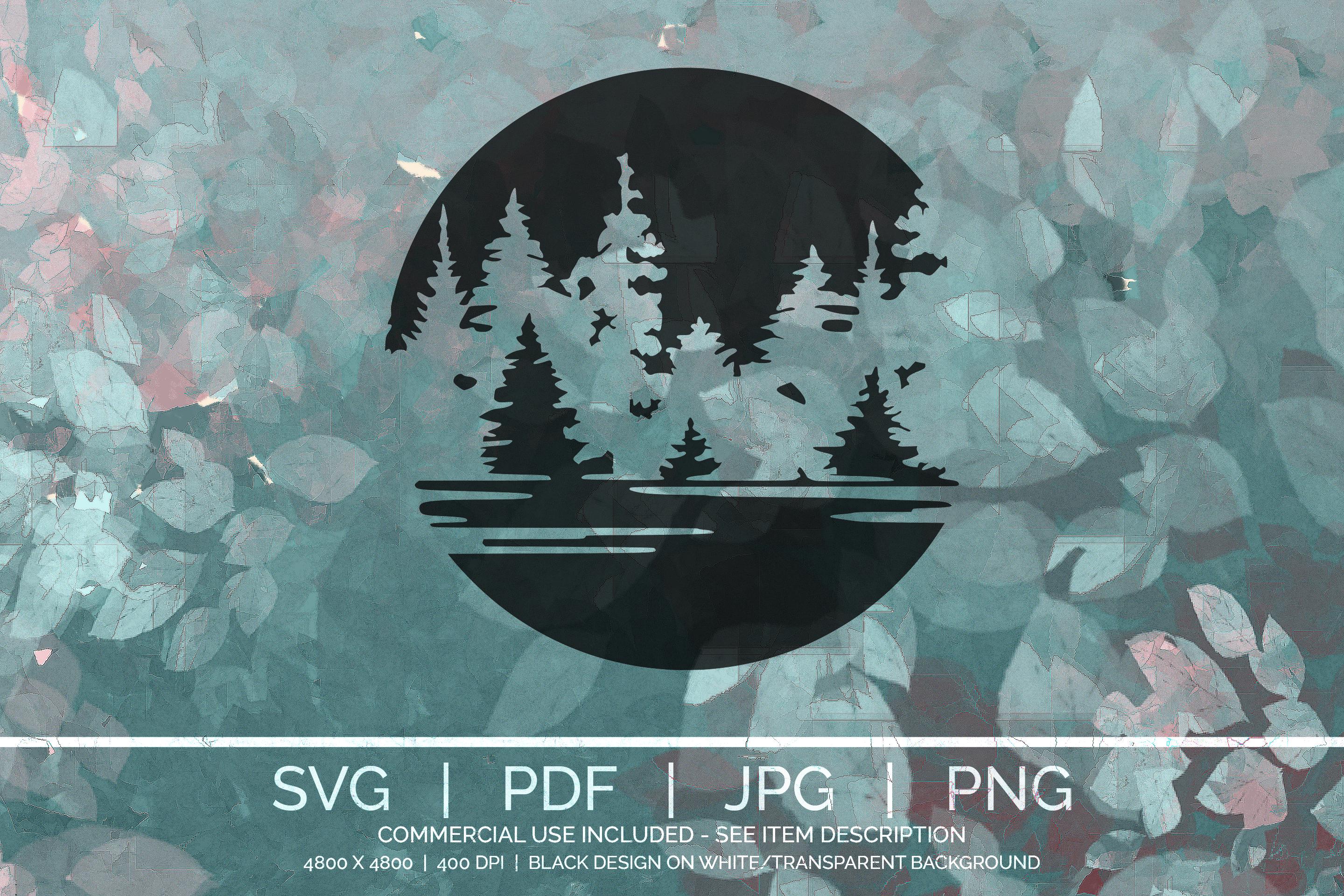 SVG PNG JPG Digital Design Bundle | Mountain svg | Cricut Silhouette Cut Files | Instant Download | Commercial Use Lake svg | Laser | 171