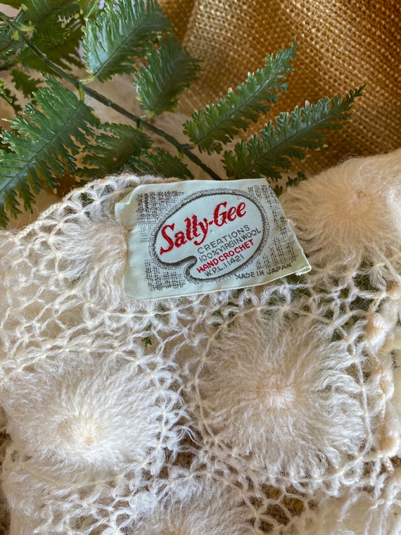 Vintage Sally Gee Scarf, Sally Gee, Sally Gee Wool