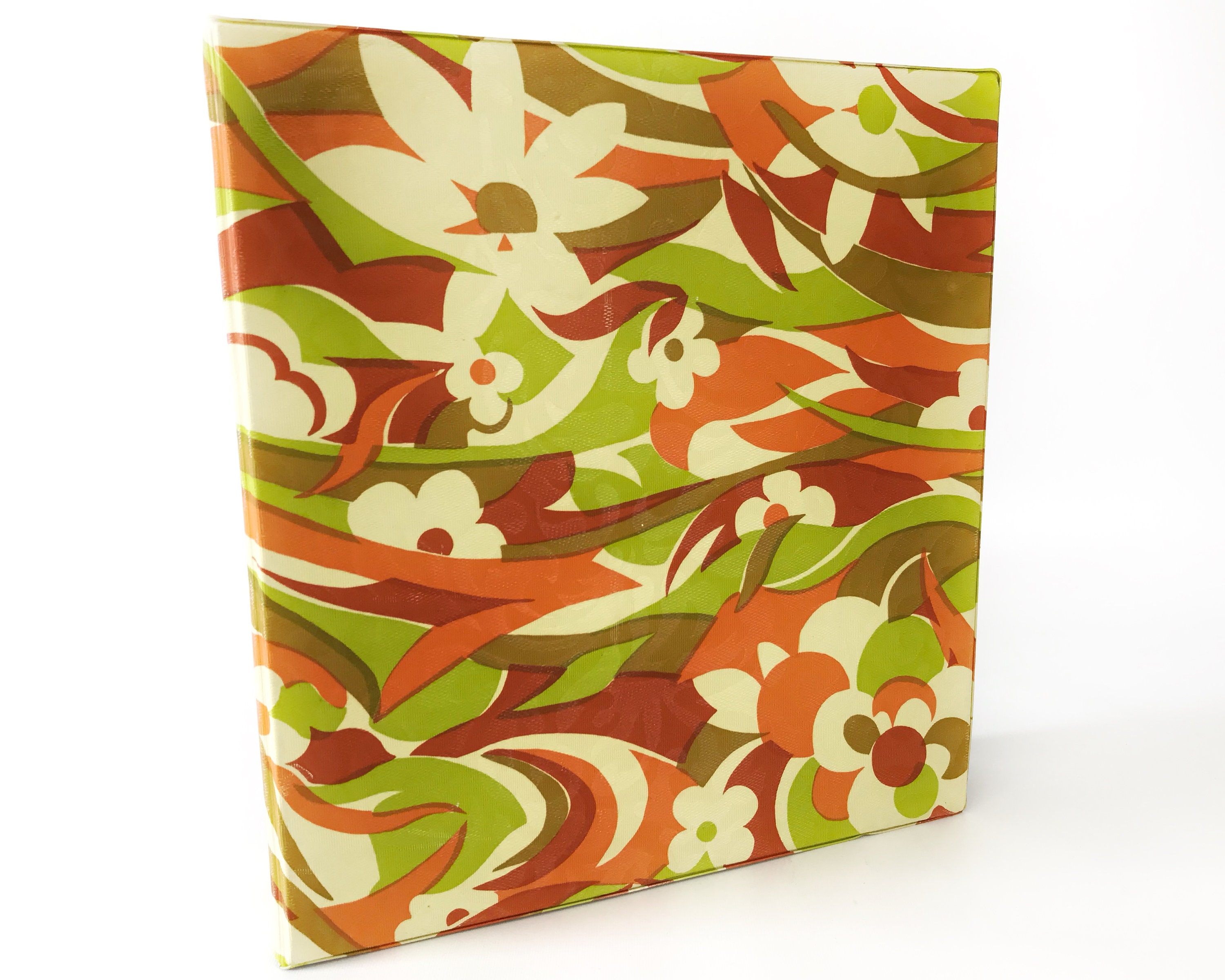 Vintage Floral 3ring Binder Retro Scrapbooking Groovy Etsy Canada