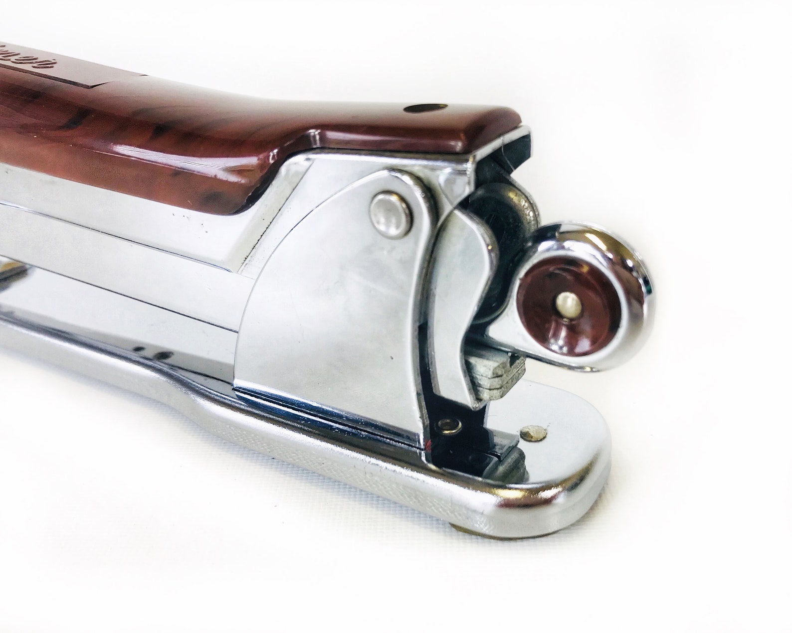 Brown Aceliner Stapler Model 502 Vintage Desk Stapler from Etsy