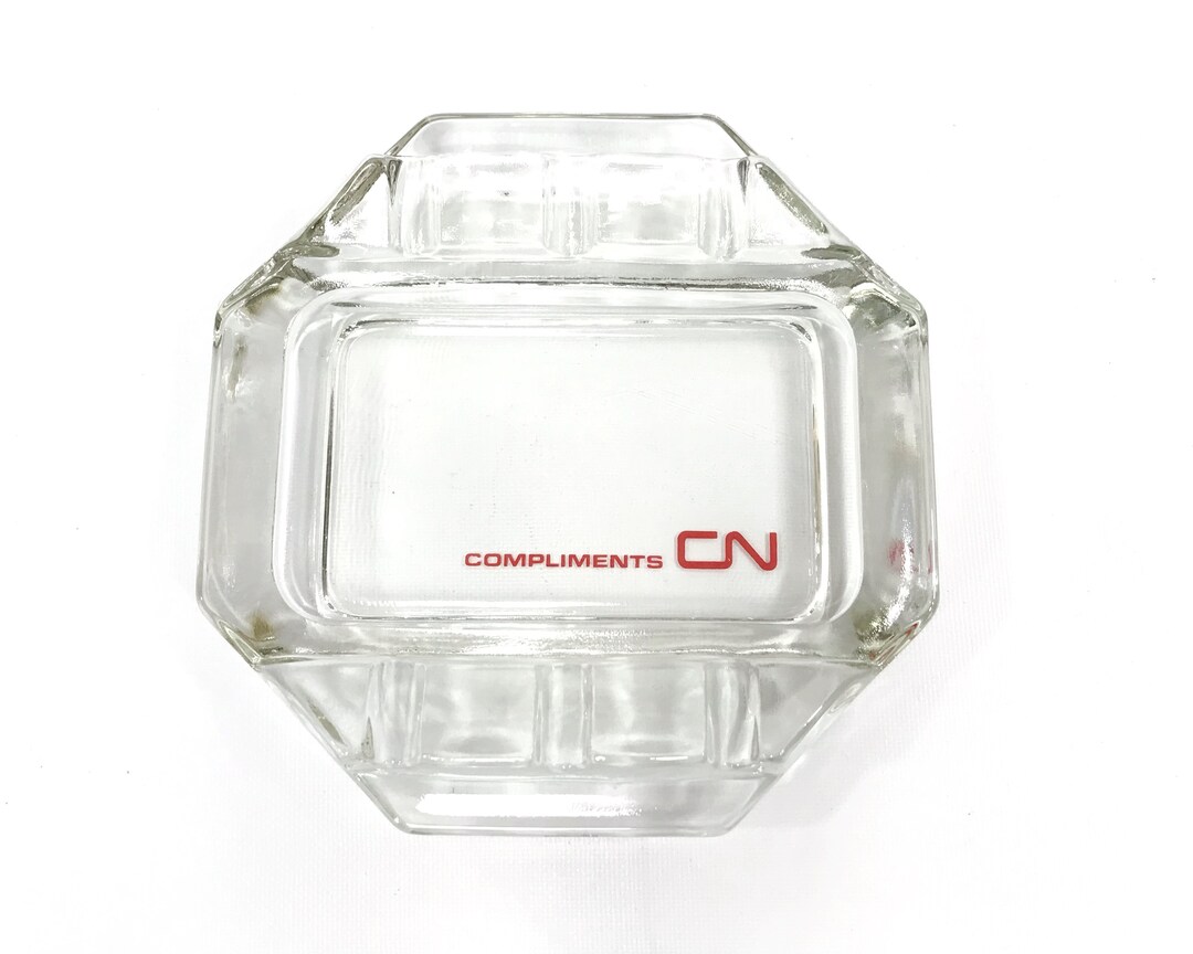 Vintage CN Rail Ashtray From the 1970s1980s, Canadian National Railway