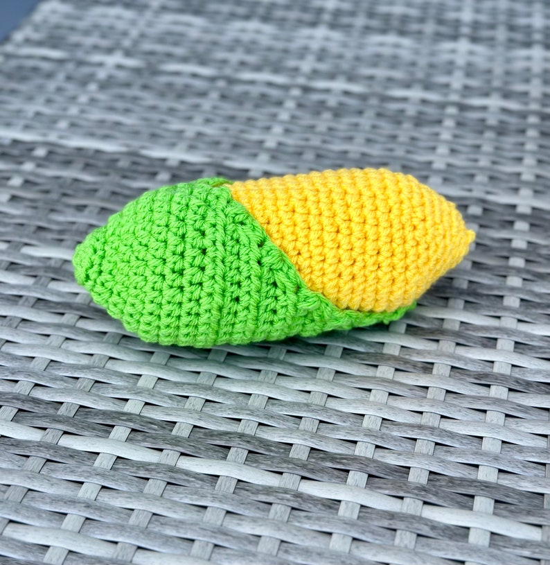 Crochet Corn Amigurumi Corn Play Food Pretend Food Pretend Vegetable