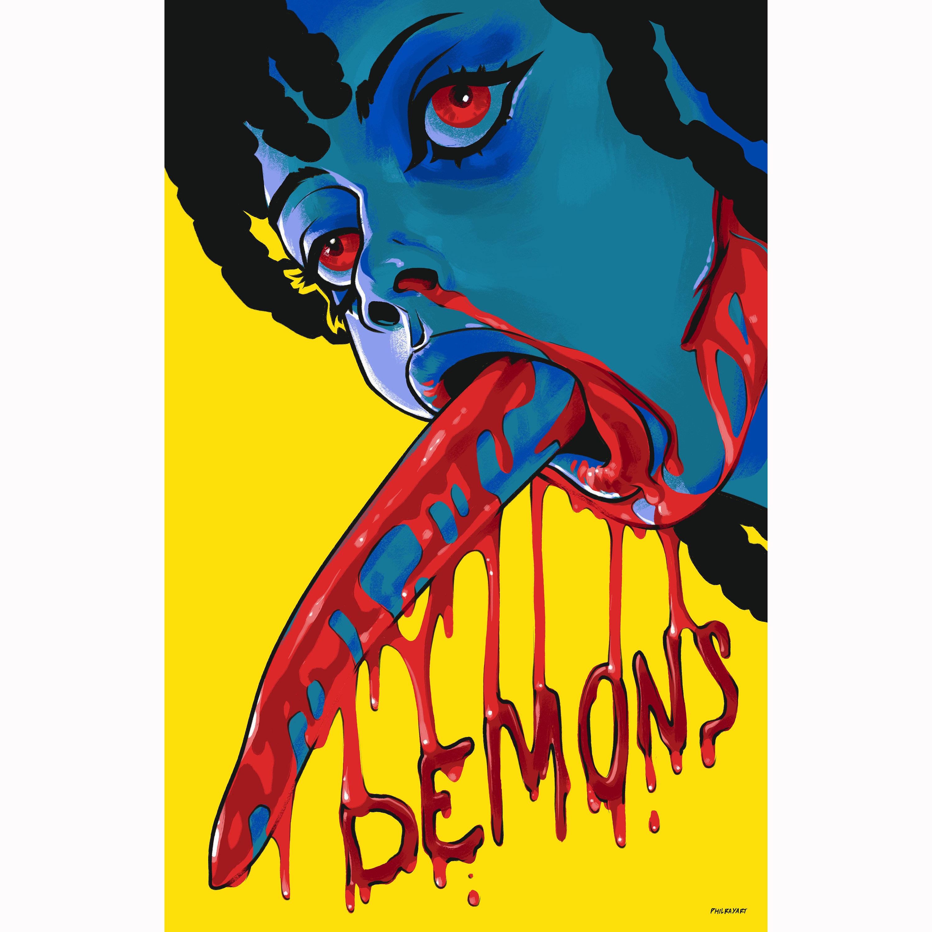 Demons (1985) Original Movie Poster Print / Dario Argento
