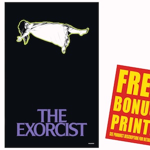 The Exorcist Poster, The Exorcist 1973 Movie Poster Print, The Exorcist Movie Poster, Linda Blair, Exorcist Horror Movie Poster, Exorcism