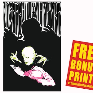 Nosferatu the Vampyre Poster, Nosferatu the Vampyre 1979 Movie Poster, Nosferatu the Vampyre Movie Poster Print, Vampire Horror Movie Poster