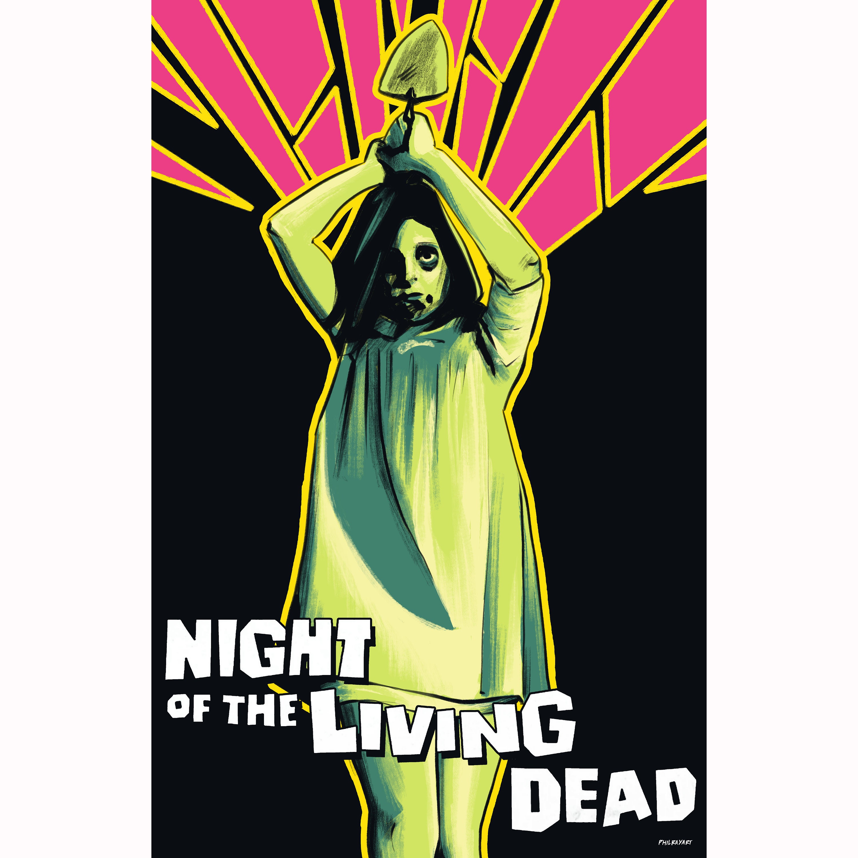 Night of the Living Dead Original 1968 Movie Poster Fan Art / Zombie ...