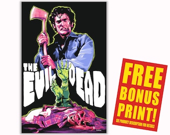 The Evil Dead (1981) Movie Poster Fan Art, Ash vs Deadite