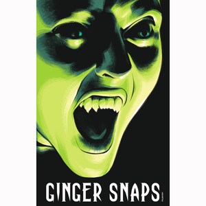 Ginger Snaps 2000 Original Movie Poster Print / Variant 2 of 2 / Ginger Fitzgerald (Katharine Isabelle) Snarl image 2