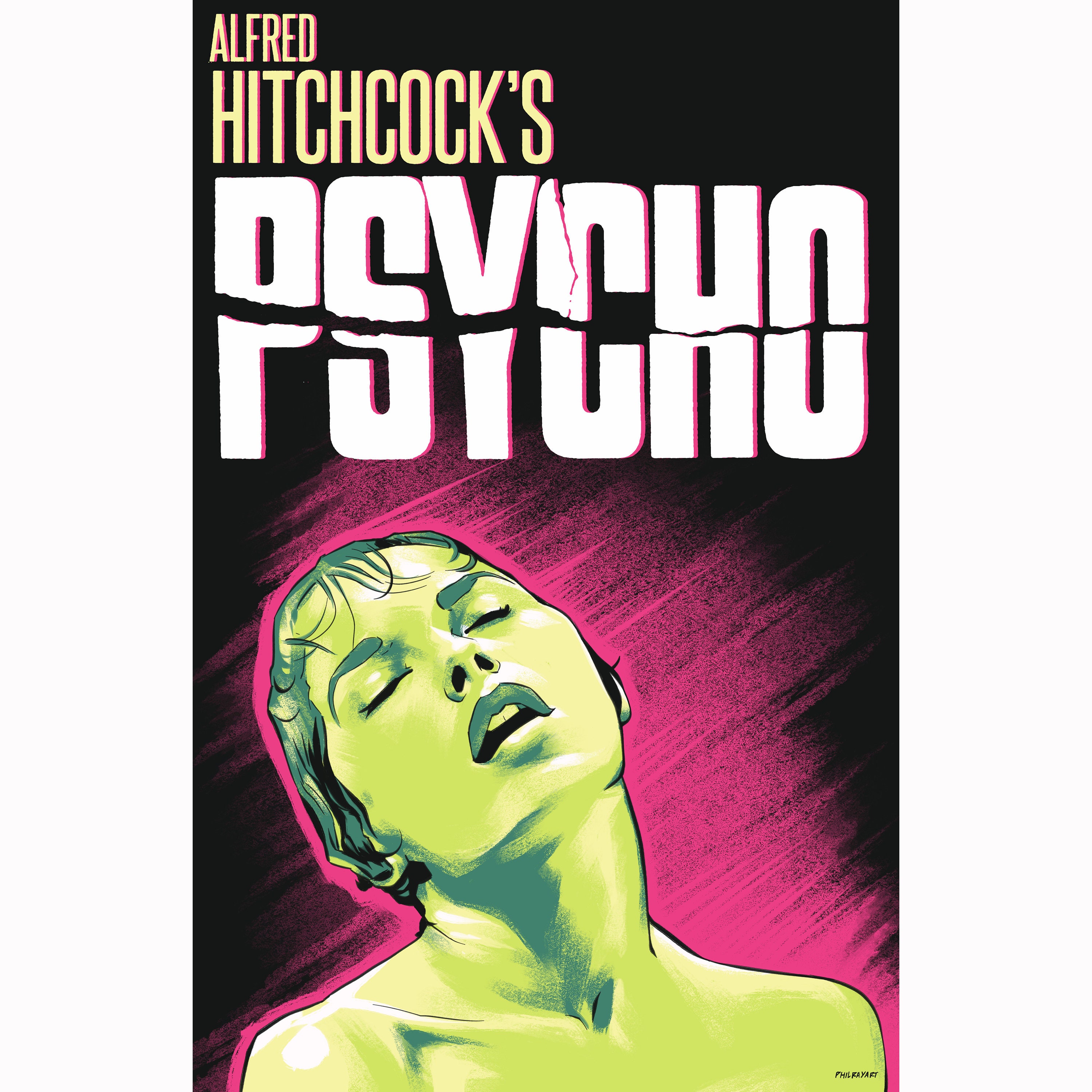 Psycho Original 1960 Movie Poster Fan Art / Marion Crane (janet