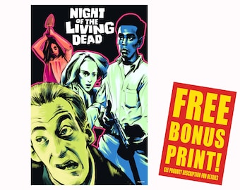 Night of the Living Dead Original 1968 Movie Poster Fan Art / Co Poster Print