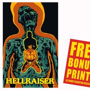 Hellraiser 1987 originele filmposter print / Variant 1 / Frank puzzeldoos en regeneratie