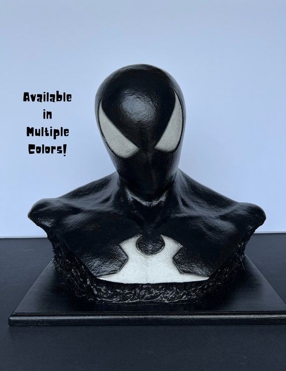 Handmade Symbiote Spider-man Bust: Latex & Polyfoam Collectible - Etsy