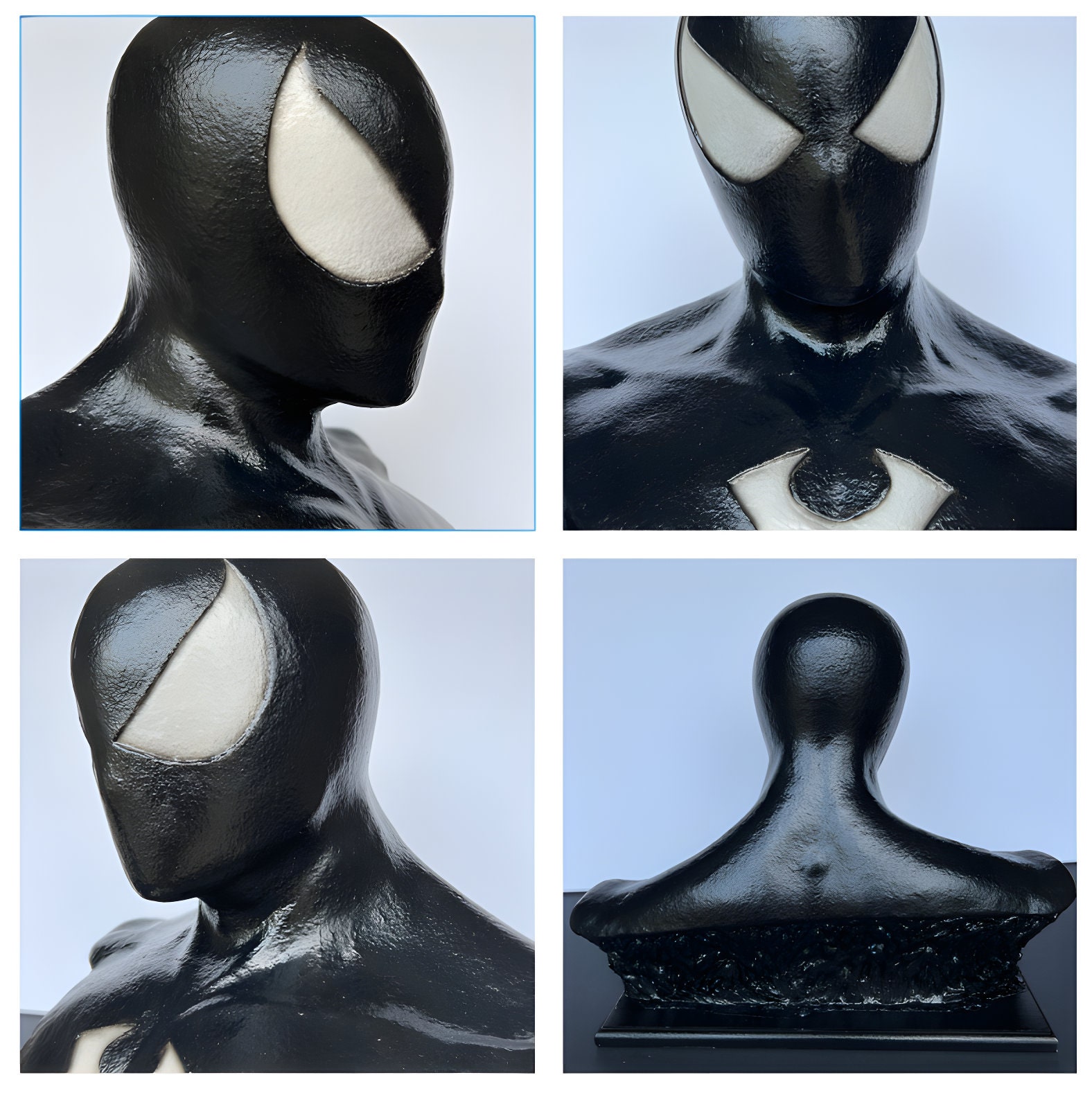 スパイダーマン3 Black suited Spiderman bust Symbiote Spider-man Bust! Black Suit Spider-man Statue