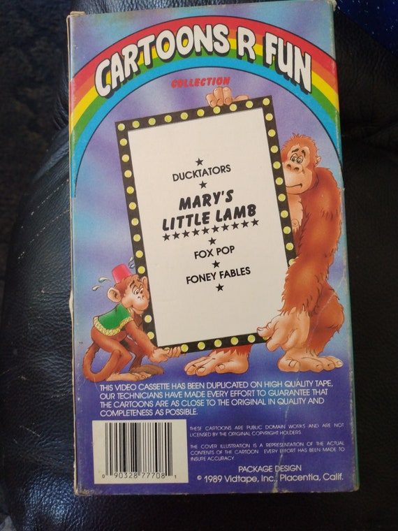 Cartoons R Fun VHS Etsy