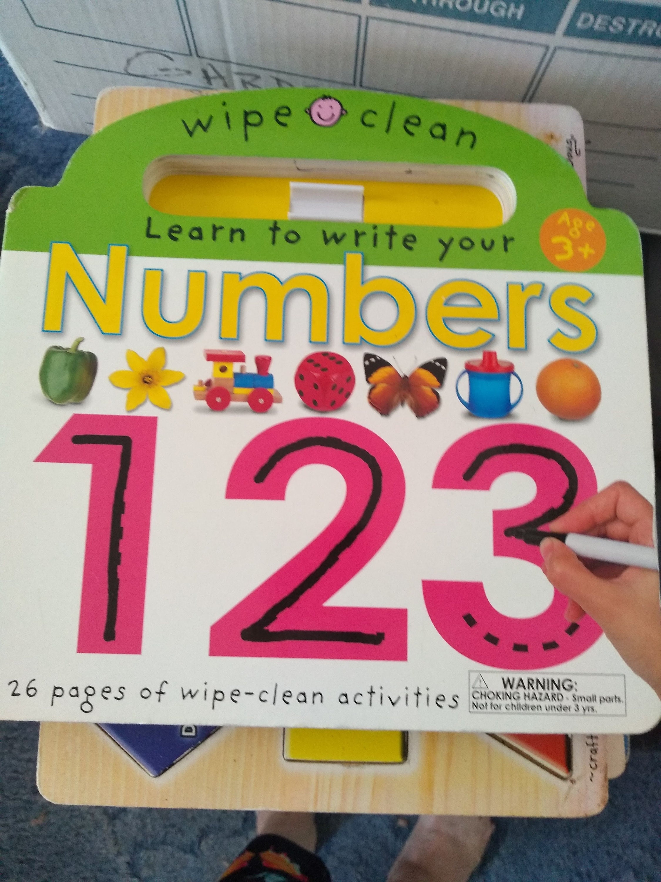 Wipe Clean Numbers Etsy