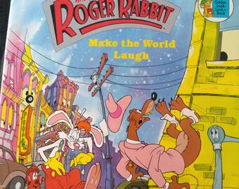 Disney Who Framed Roger Rabbit Make the World Laugh Book 1988 - Etsy
