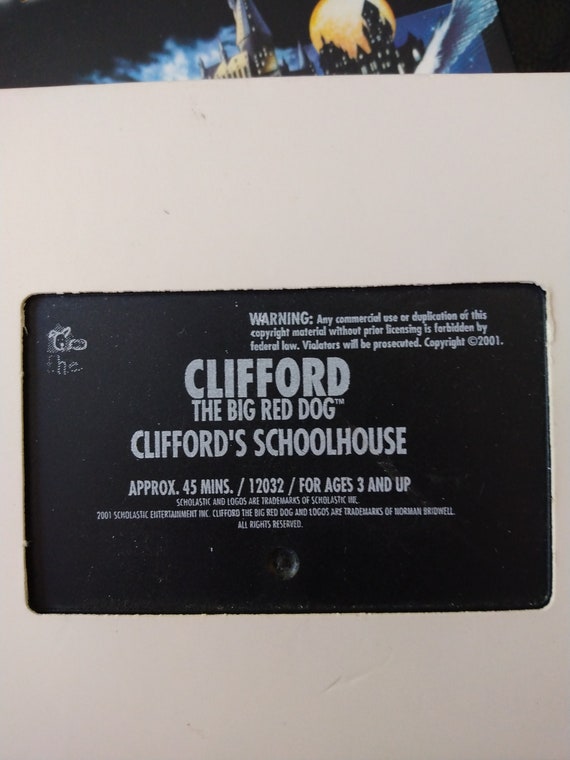 Clifford the Big Red Dog Clifford's Schoolhouse VHS Etsy
