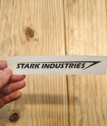 Marvel Iron Man Tony Stark Stark Industries Logo Vinyl Decal Sticker …