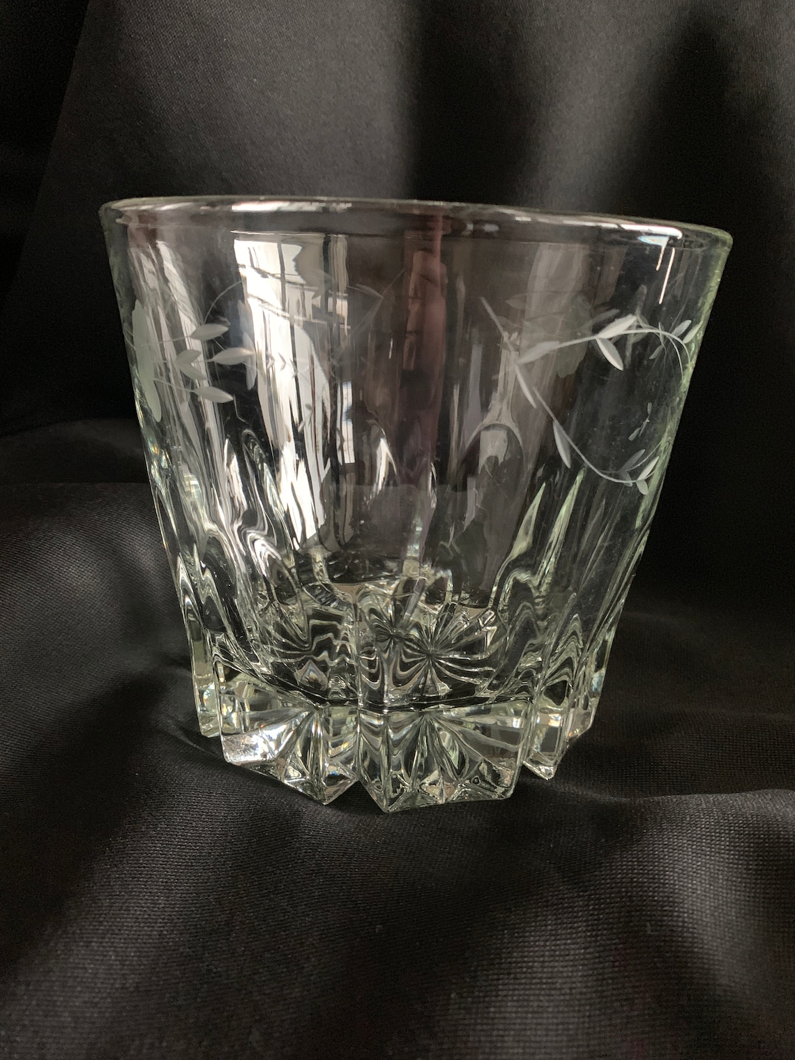 Vintage Crystal Heavy Ice Bucket Princess House Heritage Etsy