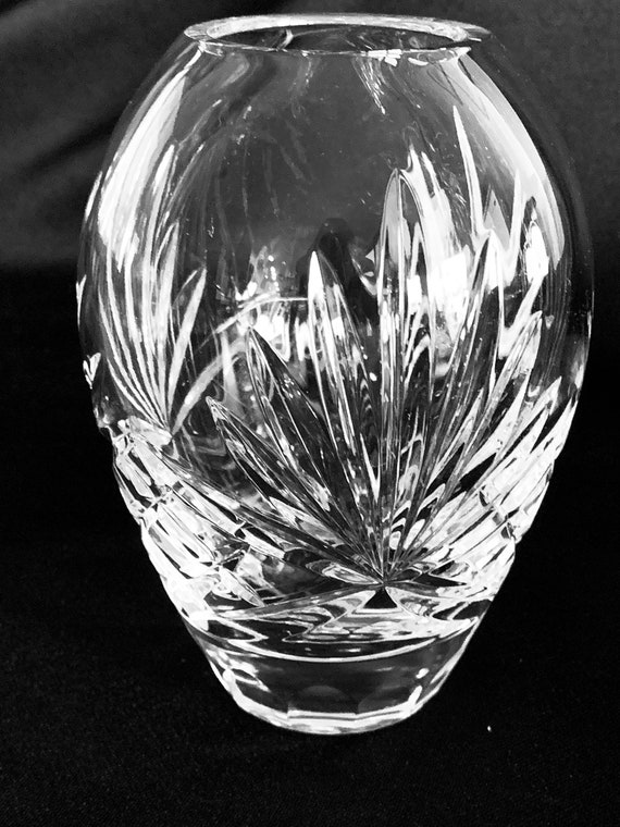 Vtg Signed Miller Rogaska Crystal Vase Signed Mint Condition Etsy