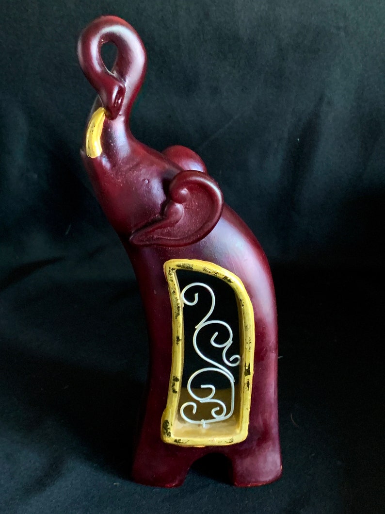 Unique Elephant Figurine Art Piece