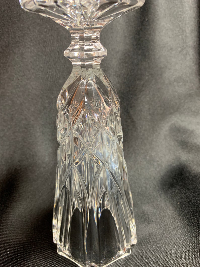 Vintage Lead Crystal Cut Glass Bud Vase HEAVY 7.5 Etsy