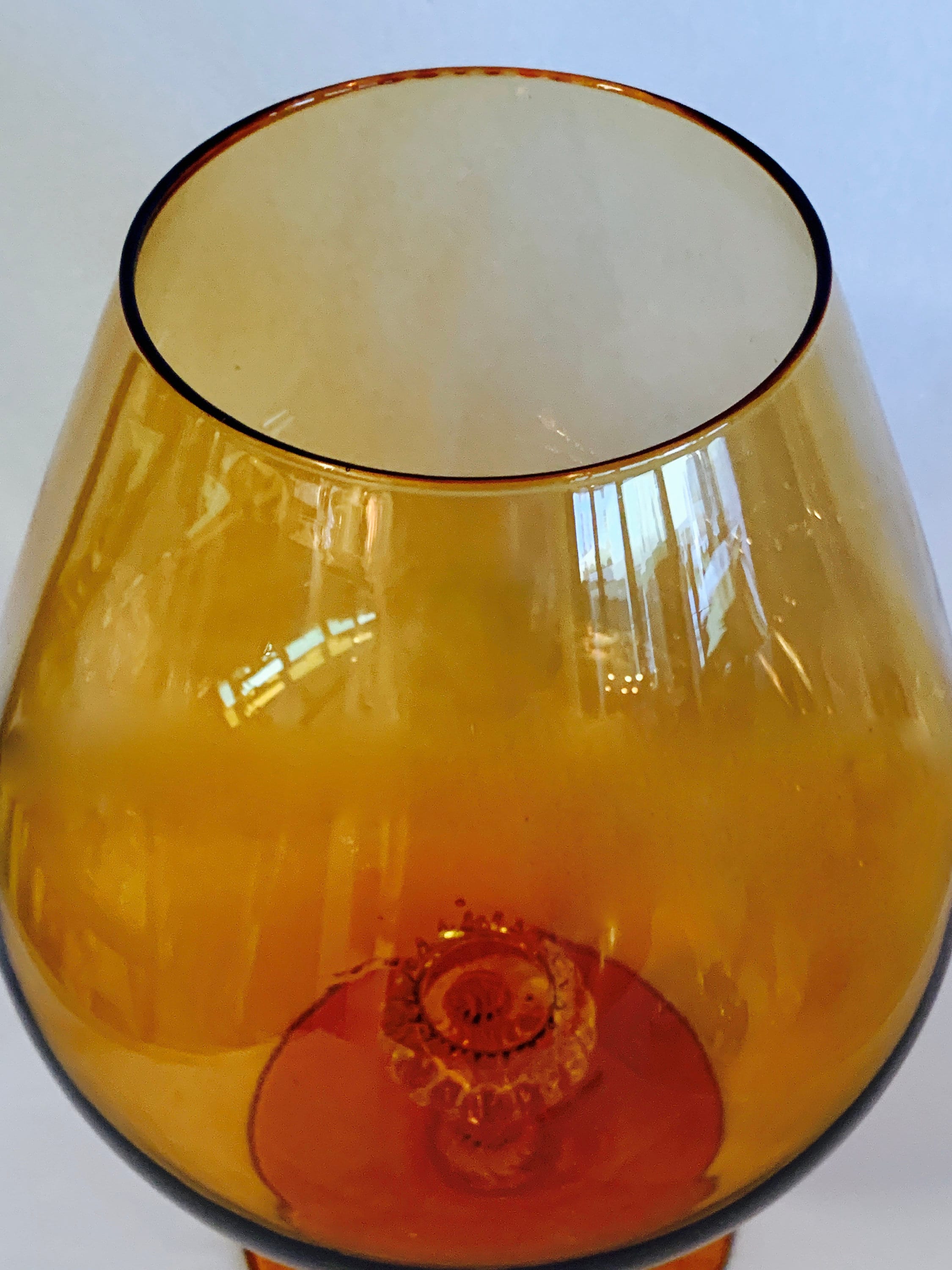 Extra Large Amber Brandy Snifter 12 Etsy Australia